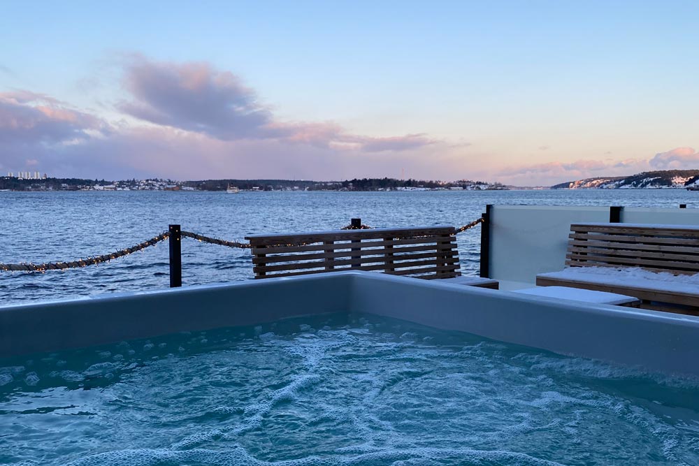 Firande av möhippa på ett spa