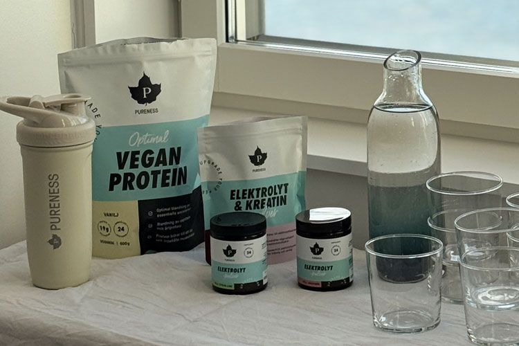 Påsar med proteinpulver